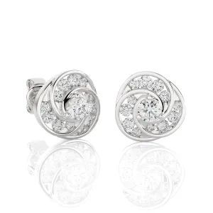 1 ctw Round Lab Grown Diamond Stud Earrings