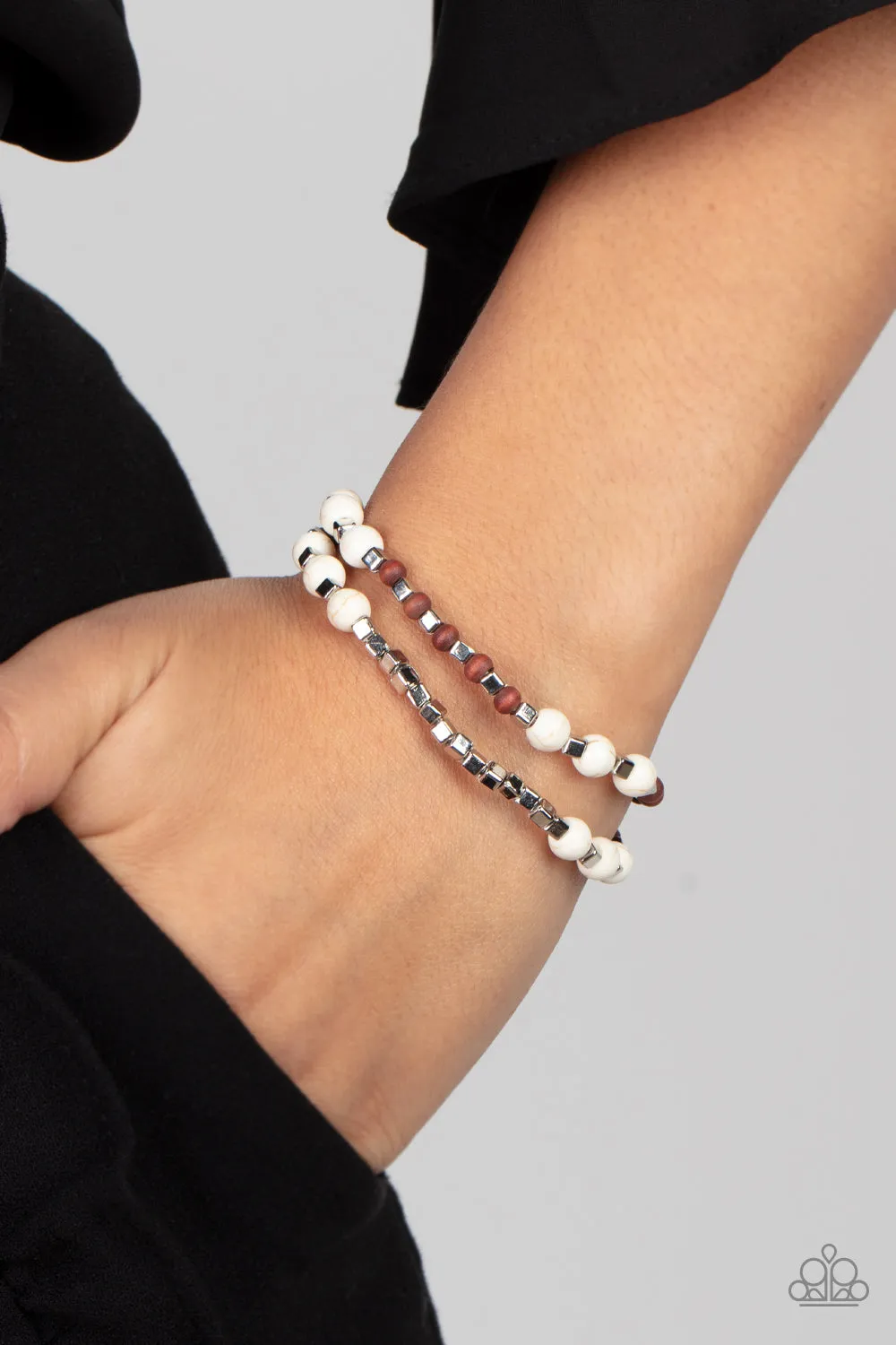 Backcountry Beauty - White Bracelet