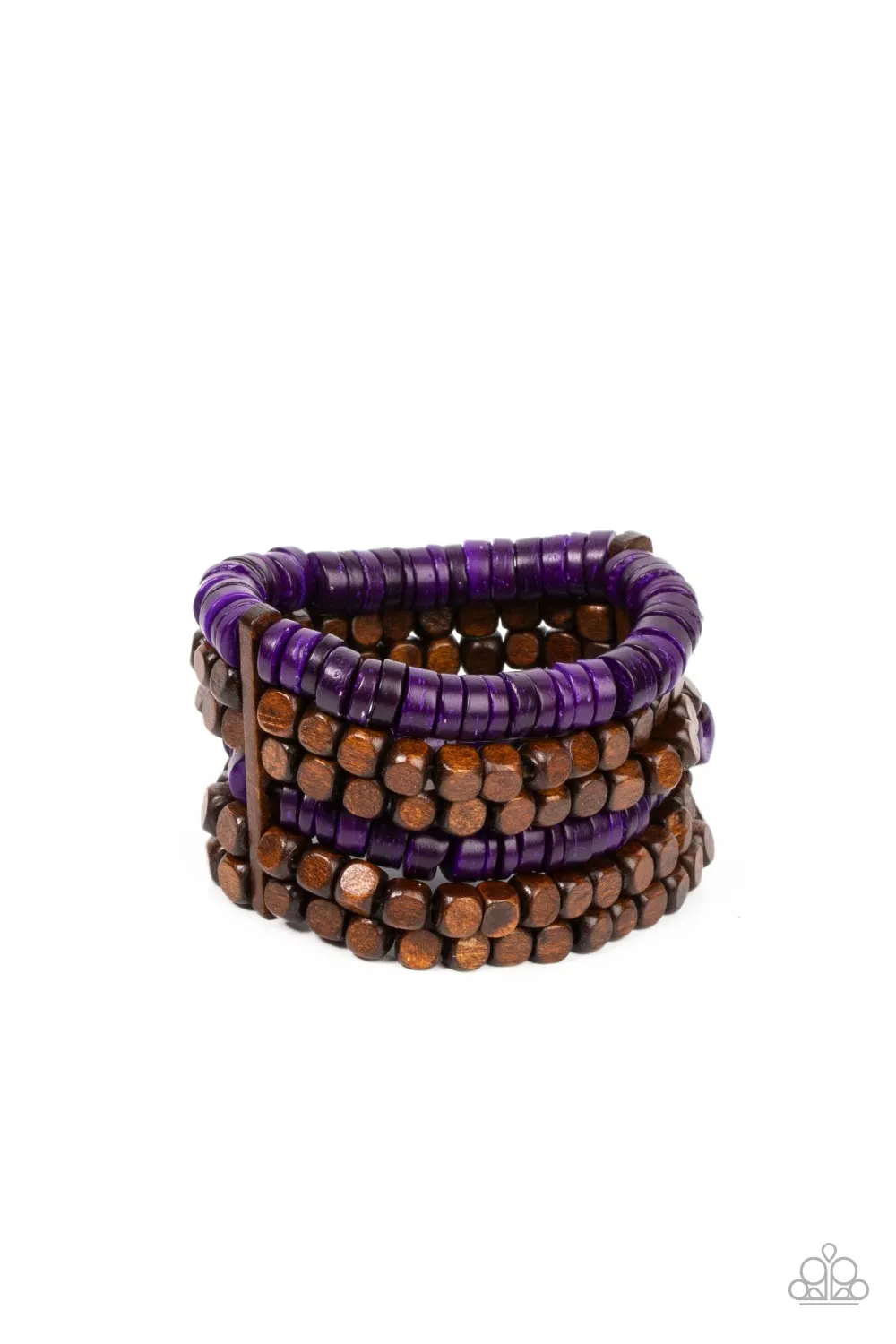 Bracelets Fiji Fiesta - Purple B2063