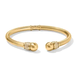 Brighton | Meridian Open Hinged Bangle Bracelet in Gold Tone