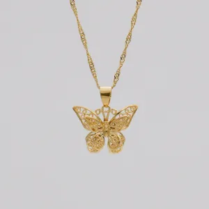 Butterfly Necklace | Gold