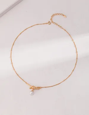 Classic Natural Pearl Twine Necklace