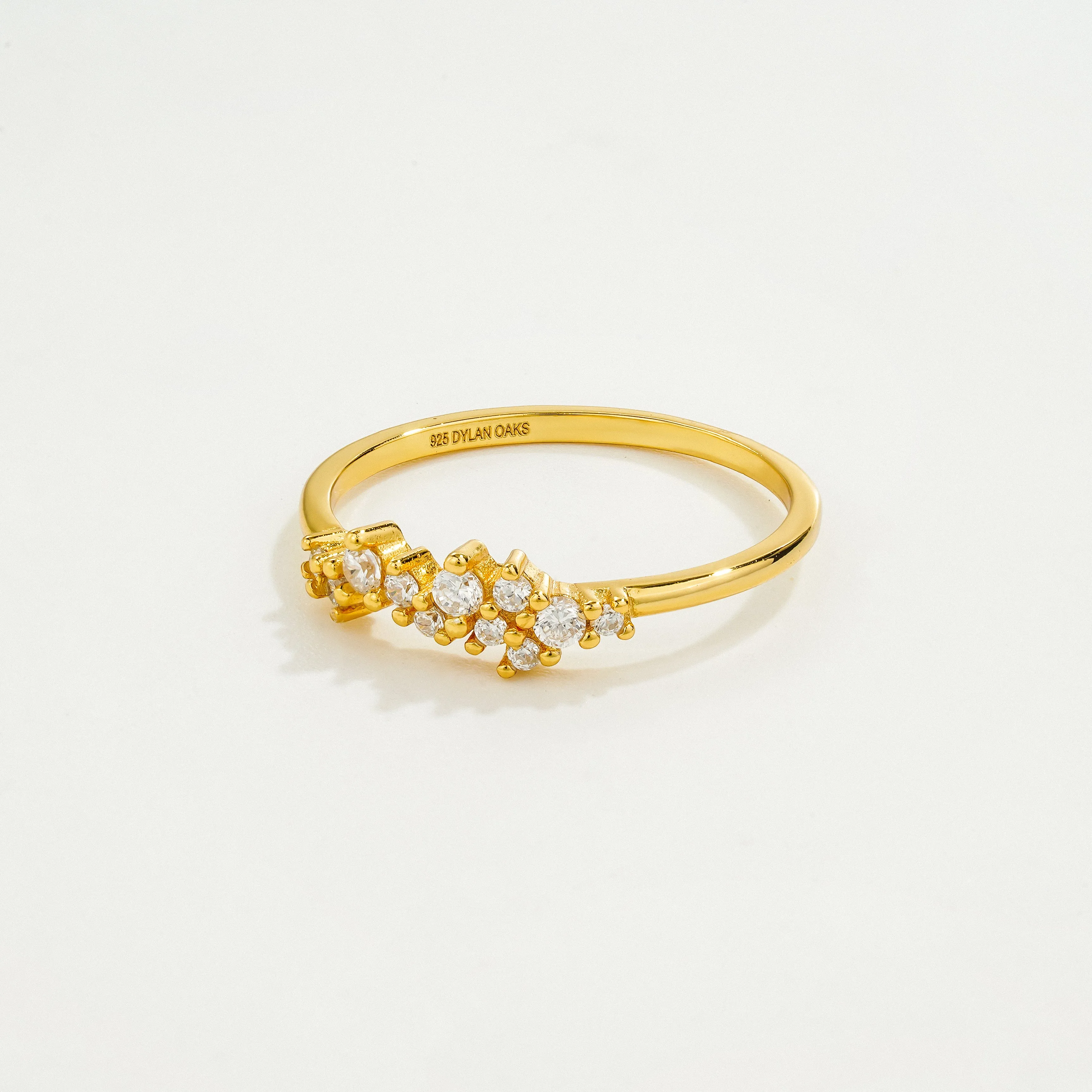 Crystal Jewel Ring in Gold