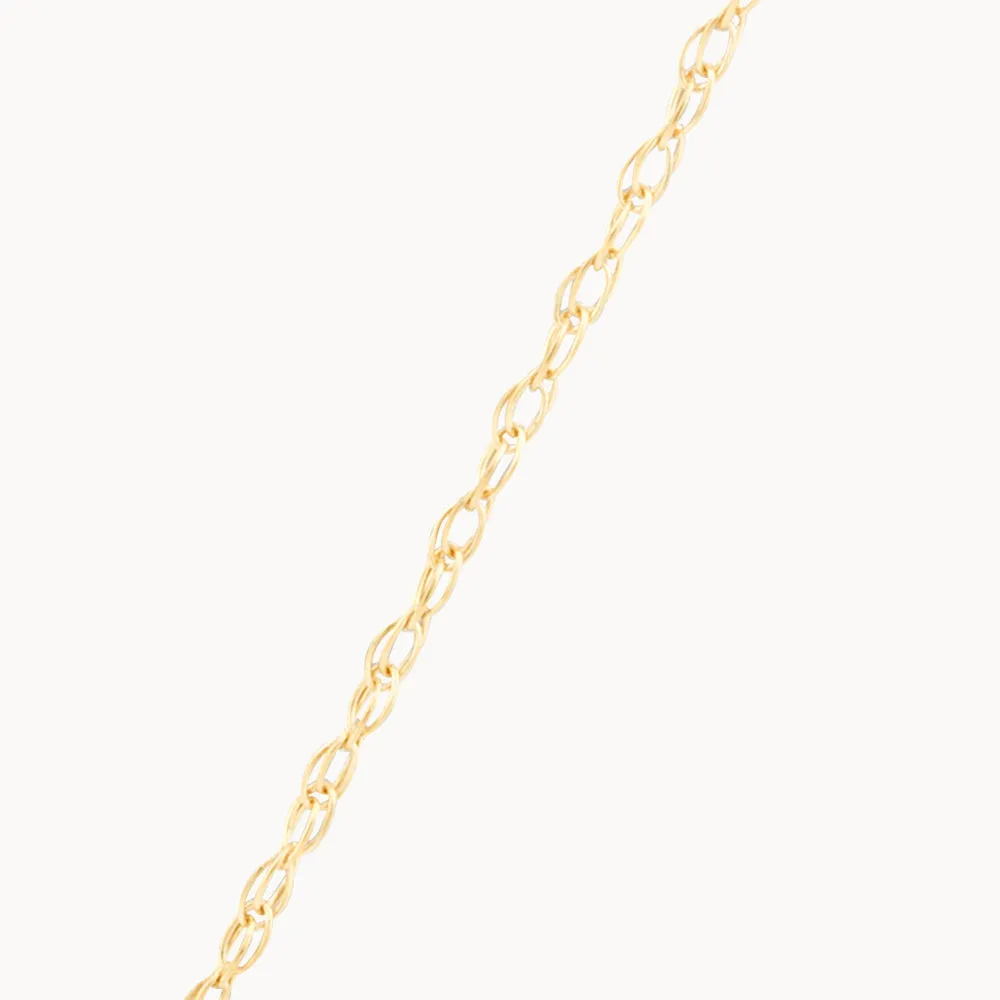 Diamond Letter F Necklace in 10k Gold