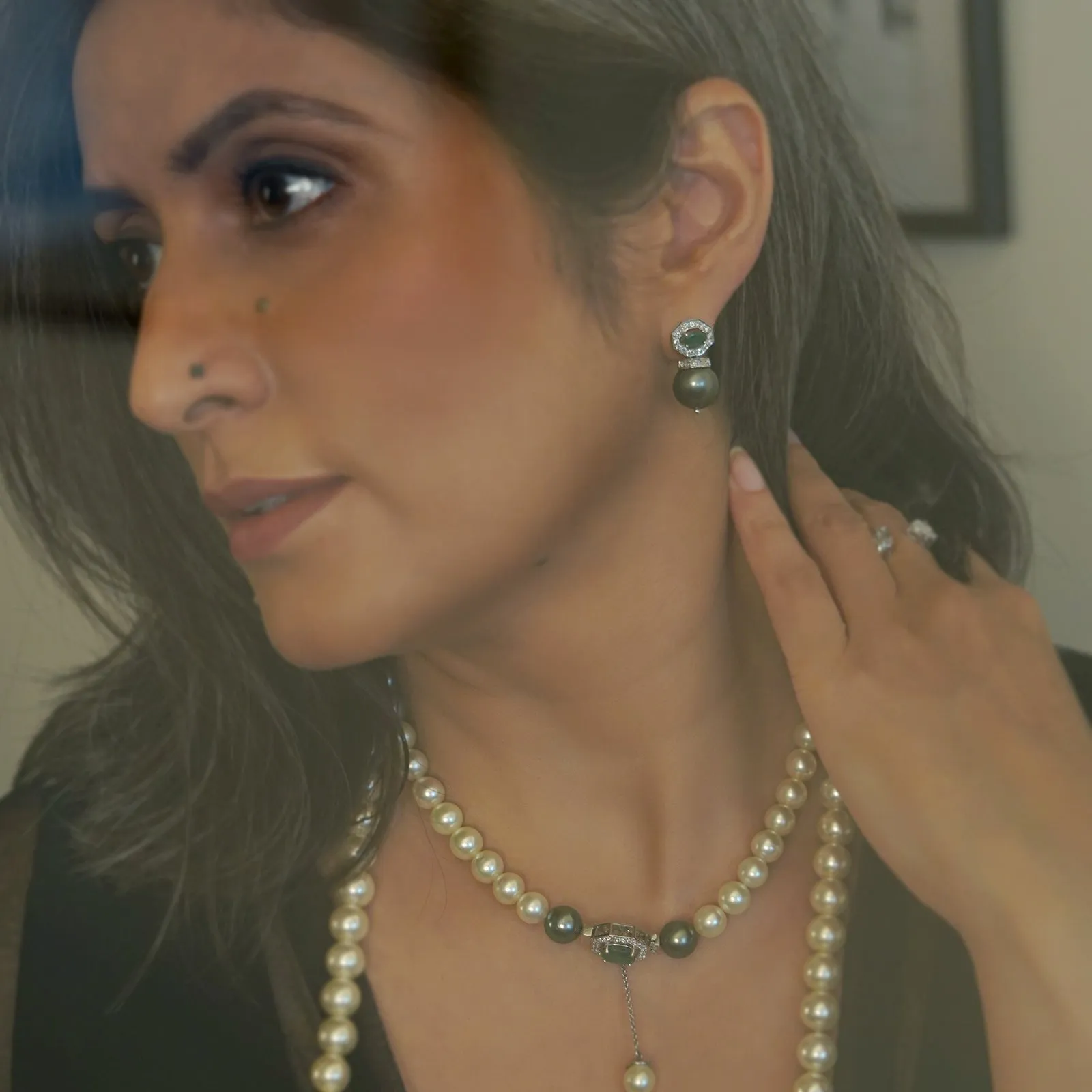 Emily Tahitian Pearl Earrings