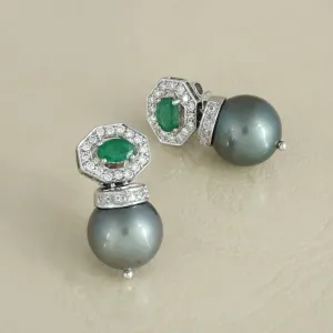 Emily Tahitian Pearl Earrings