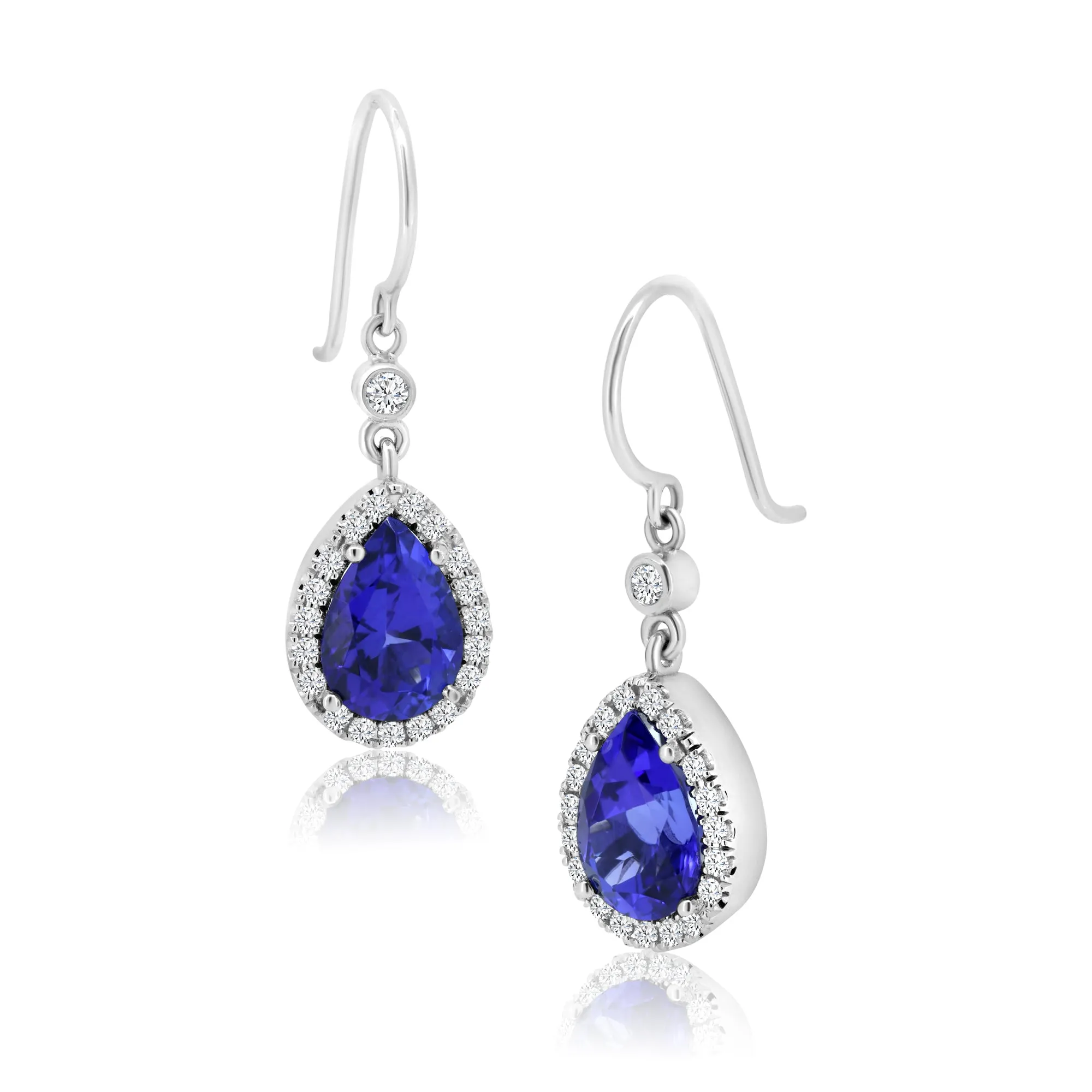 Exquisite Tanzanite & Diamond Earrings