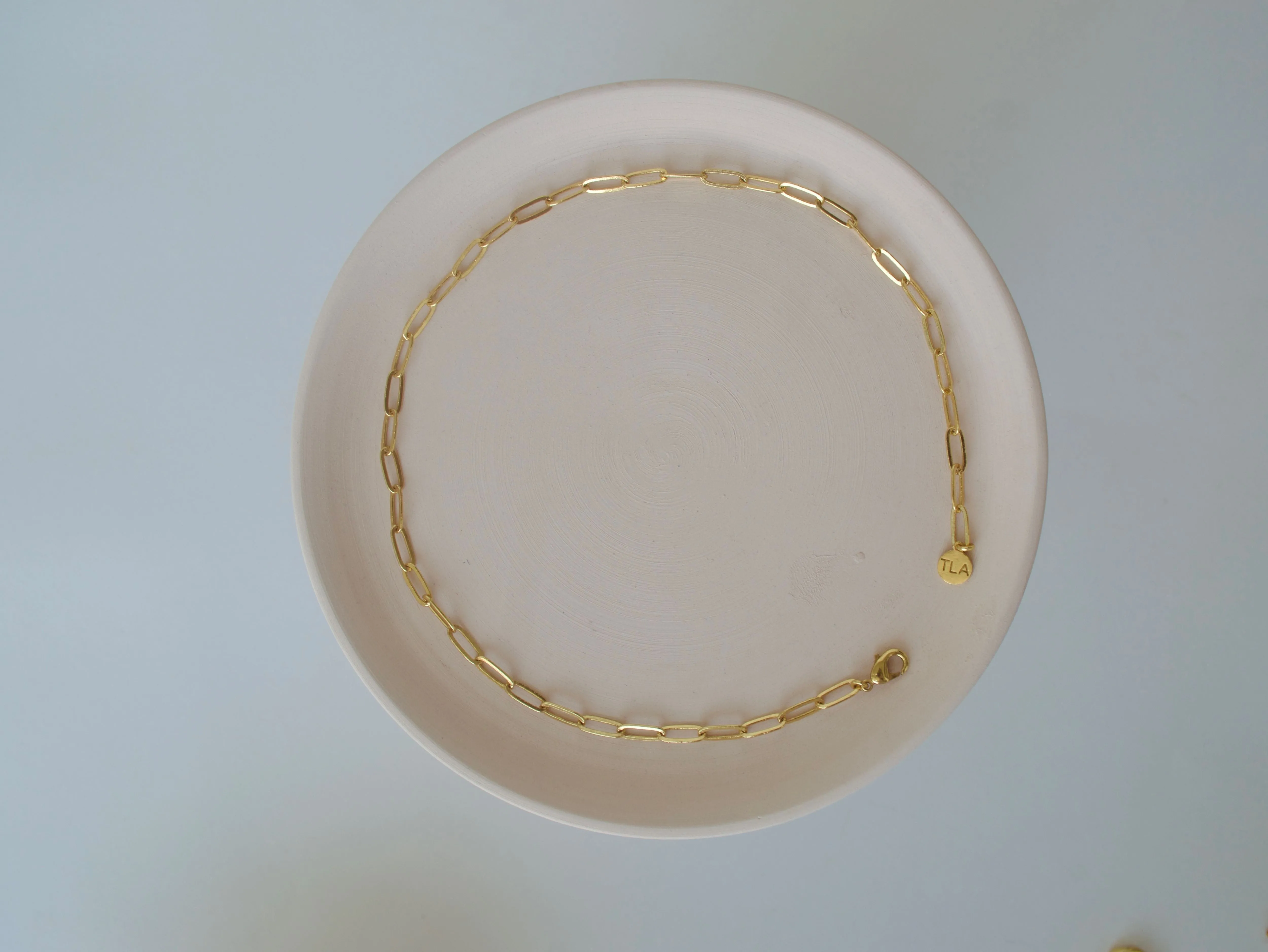 Gold Brass Linked Necklaces