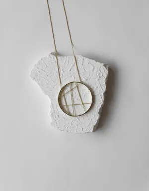 Gold Brass Necklaces- Confused Compass