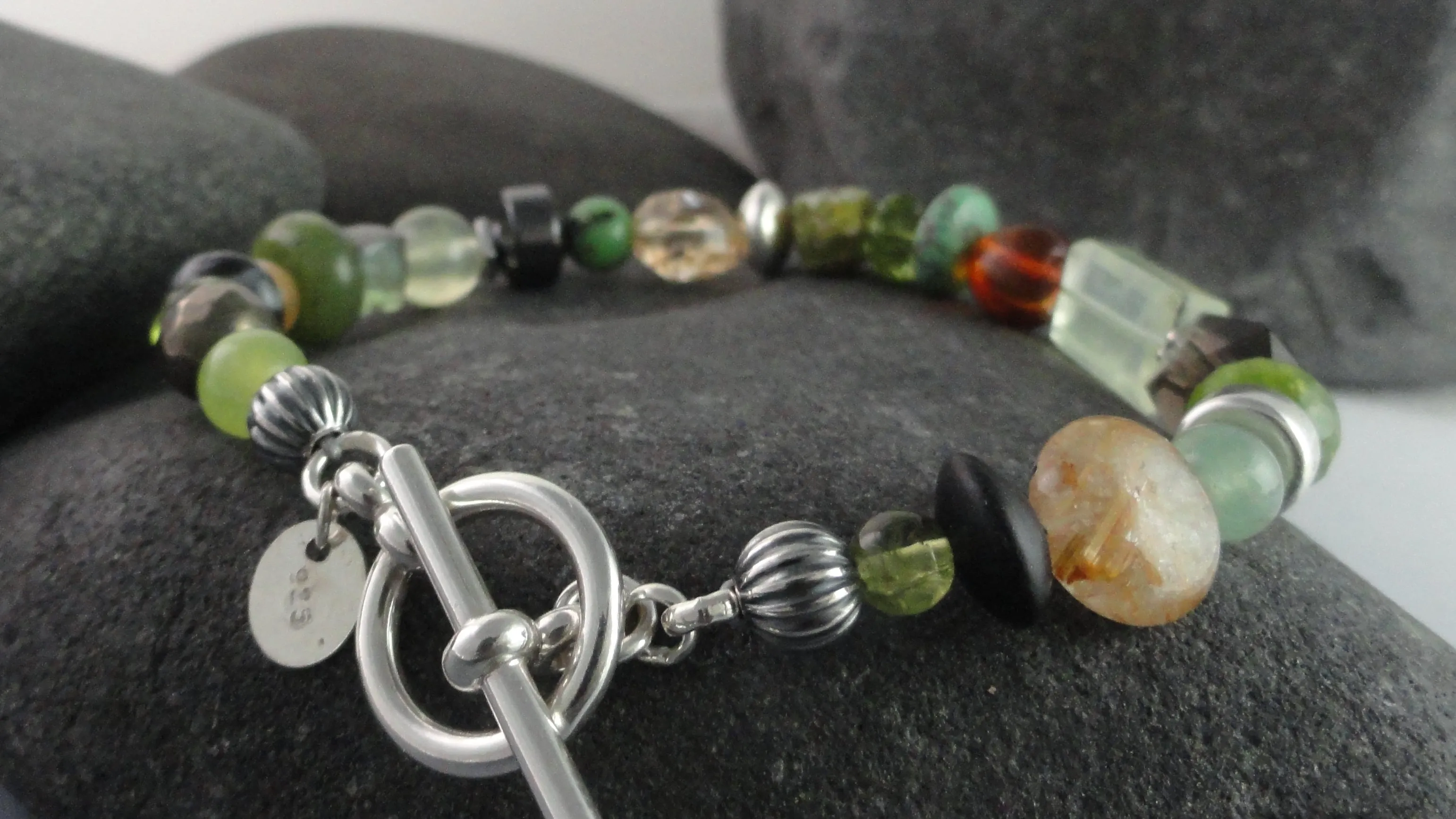 Greens-Multi Beaded Bracelet