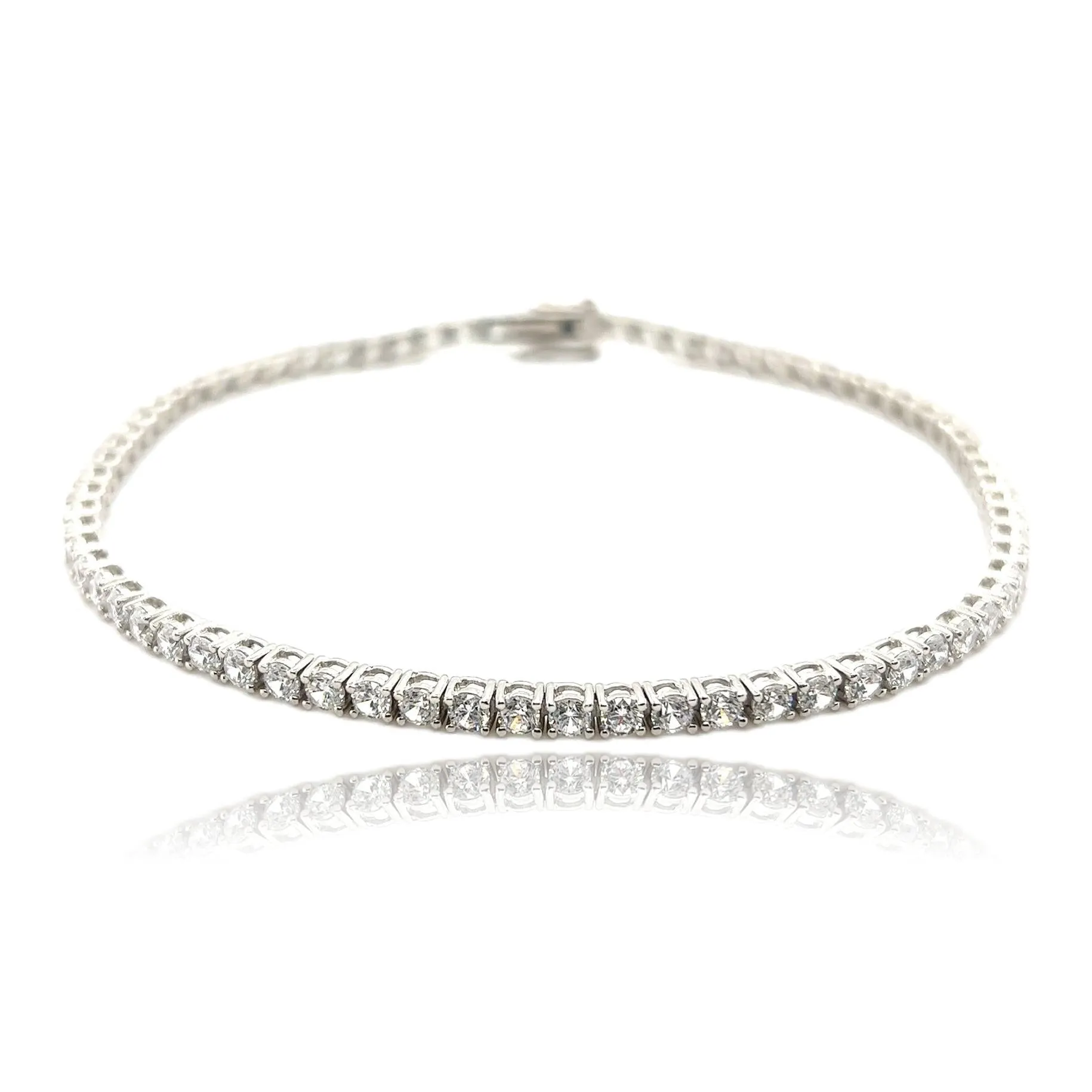 Ibiza Diamond 4 Prong CZ’s Tennis Anklet