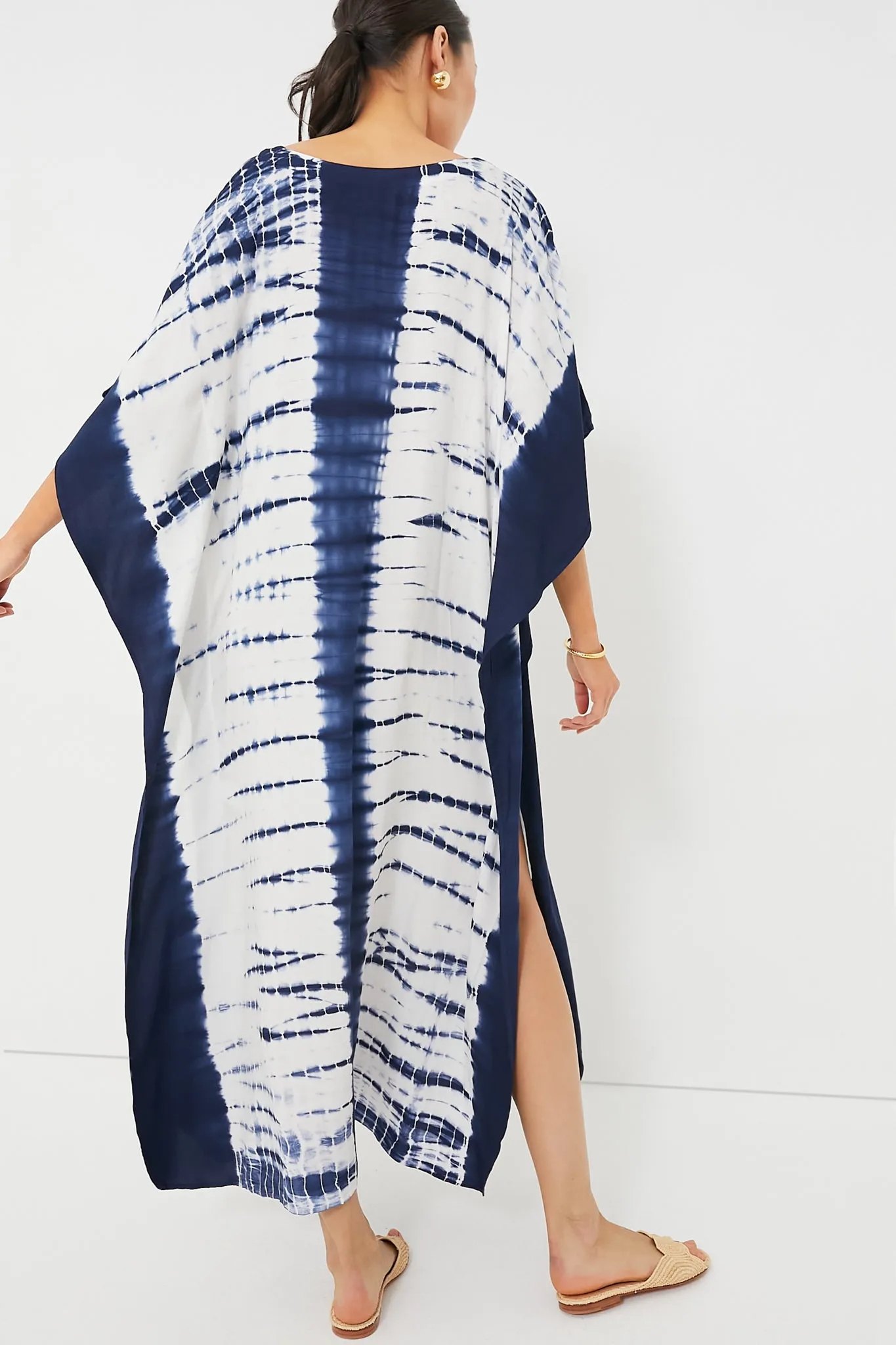 Indigo Tie Dye Caftan