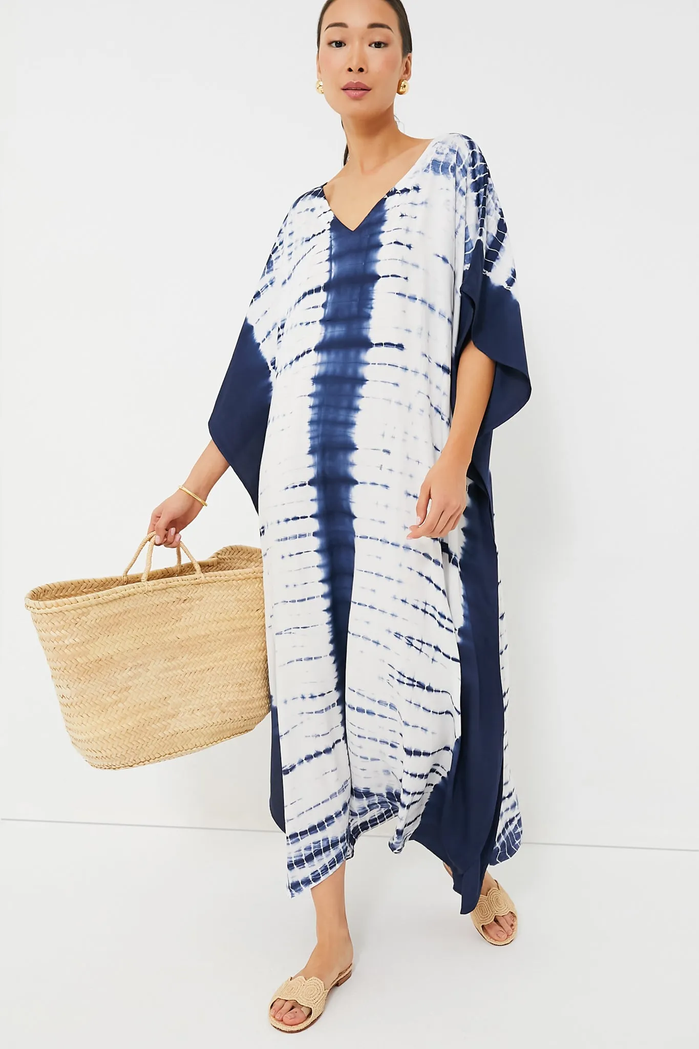 Indigo Tie Dye Caftan