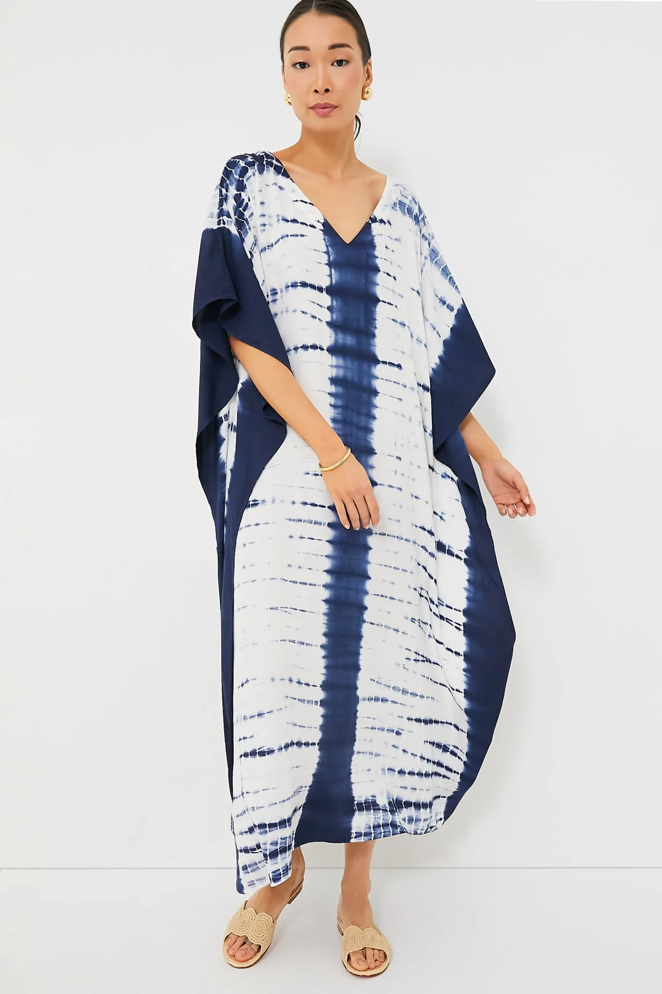 Indigo Tie Dye Caftan