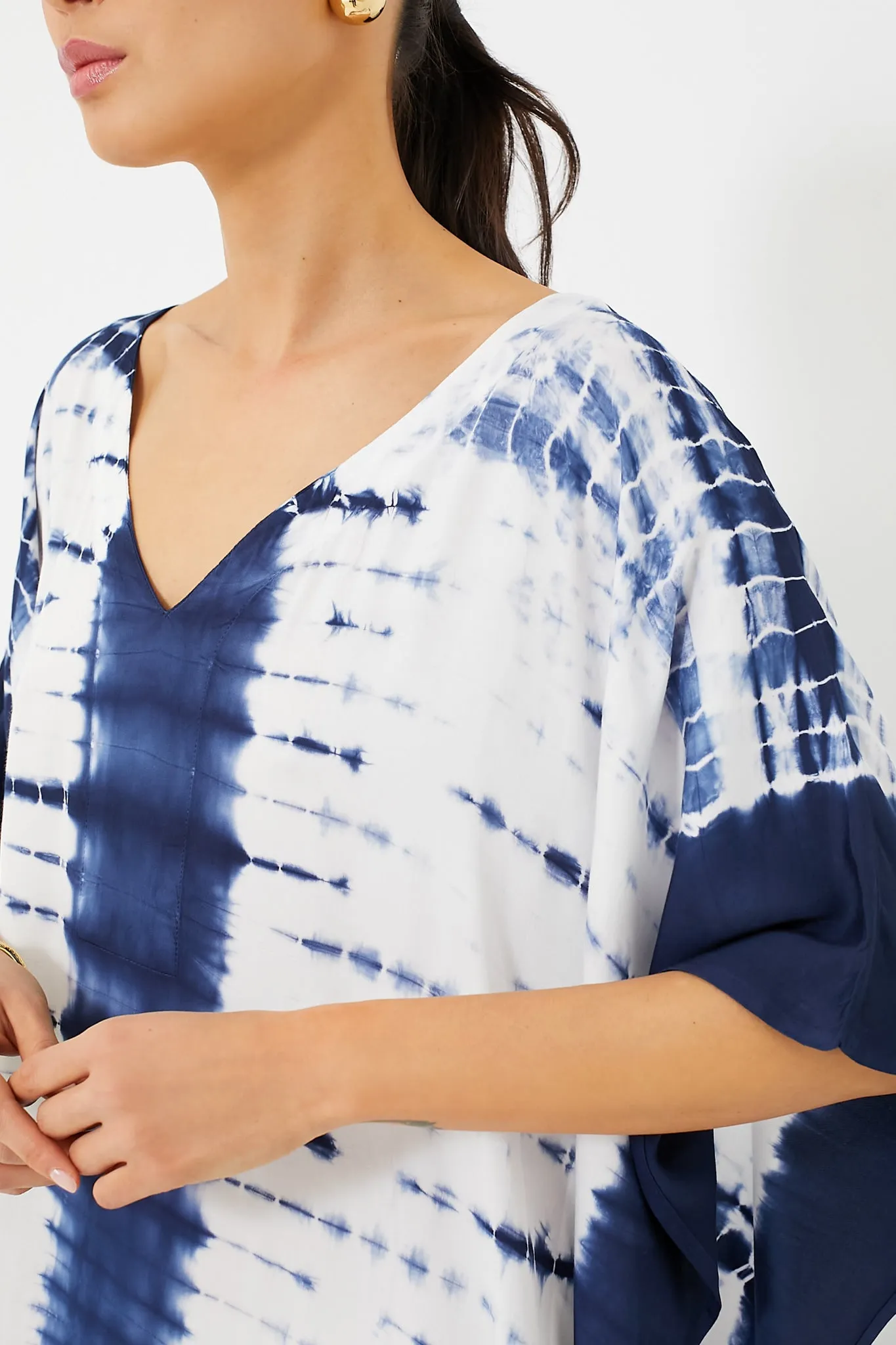 Indigo Tie Dye Caftan