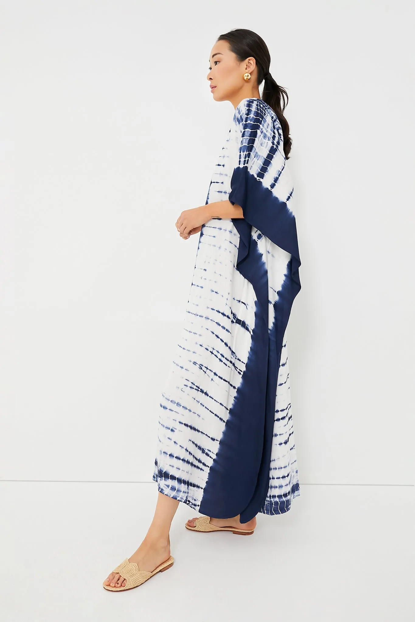 Indigo Tie Dye Caftan