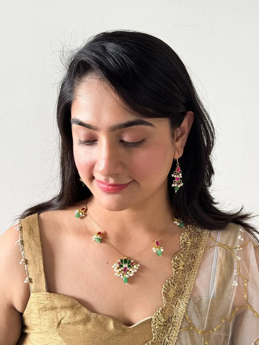 Invisible Jadau Kundan Necklace