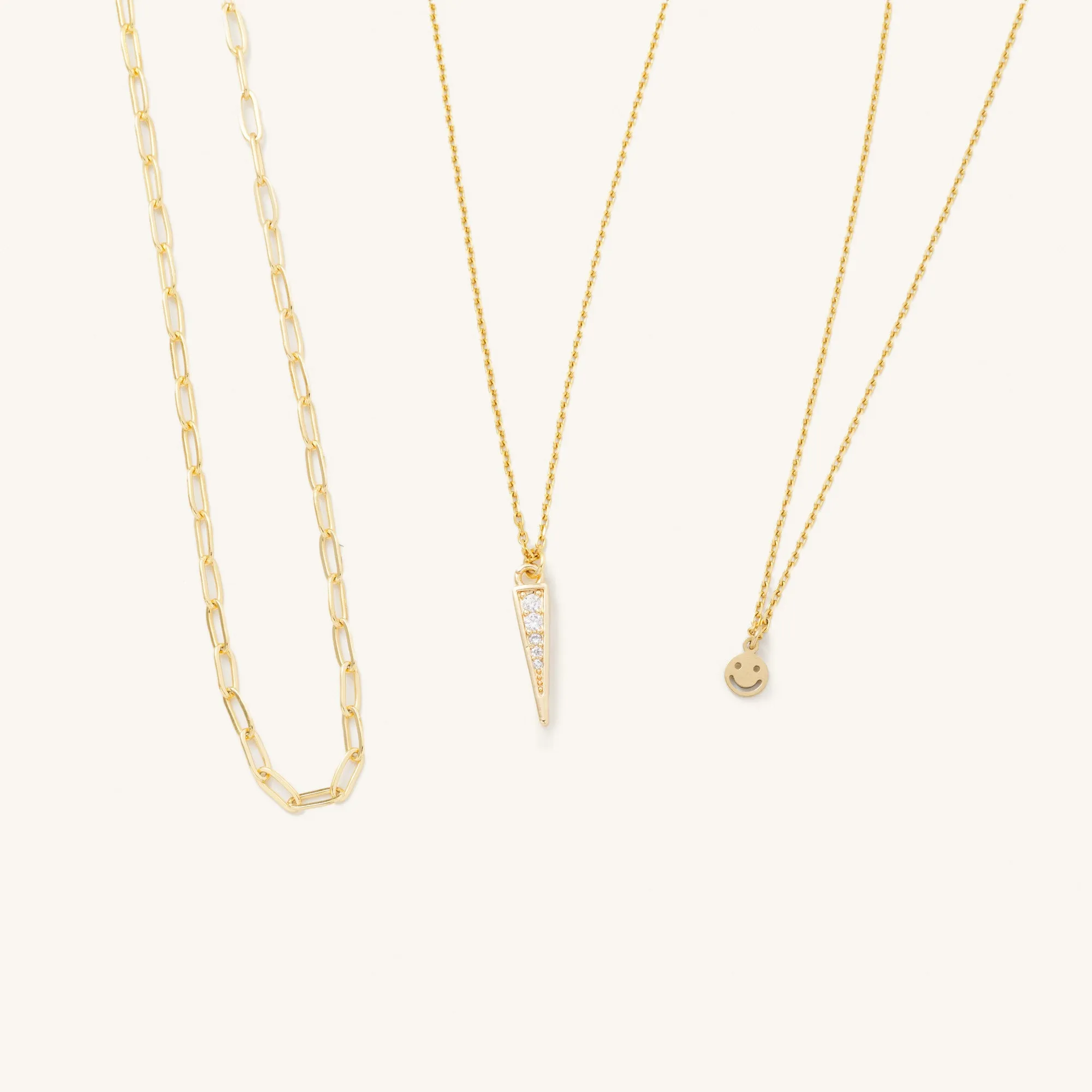 Jade Waterproof Gold Necklace Set