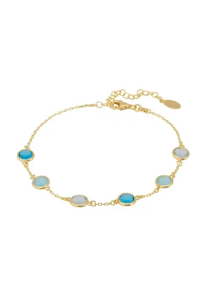 Latelita London Sardinia Bracelet Gold the Blues