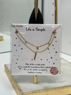 Life is Simple Necklace