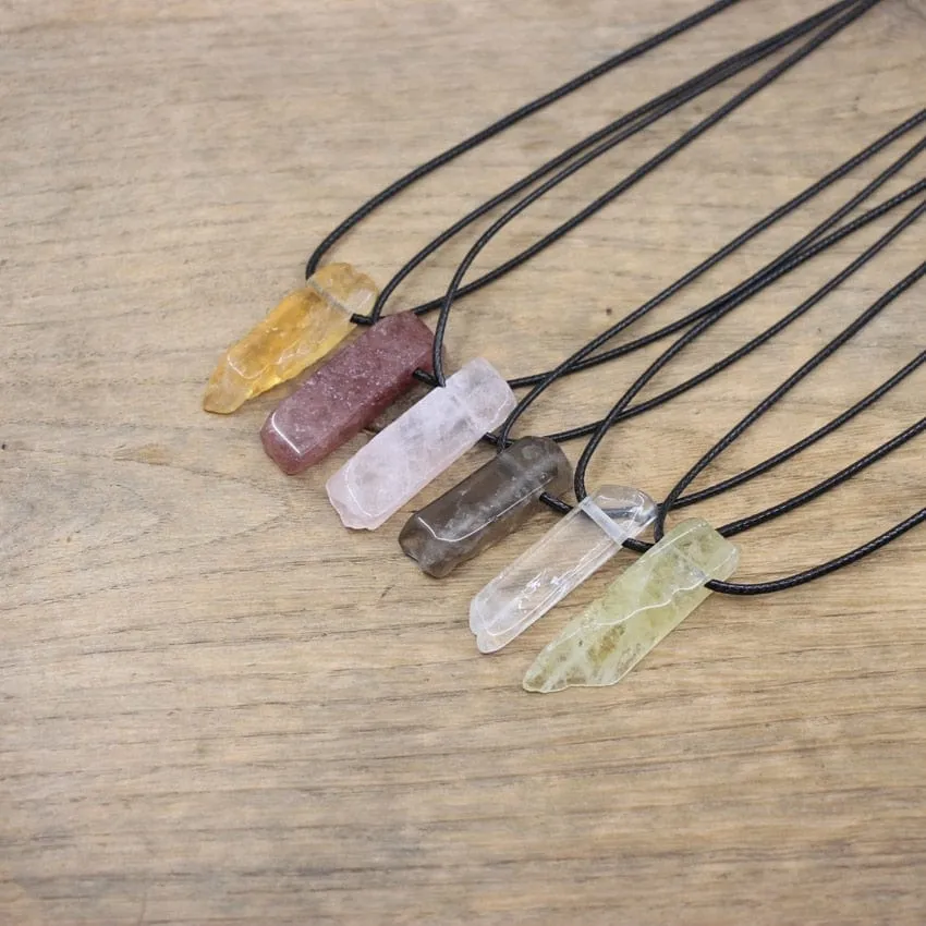 Natural Crystals Pendent Necklaces