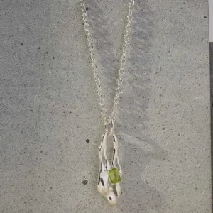 Olivine Necklace in 925 Sterling Silver