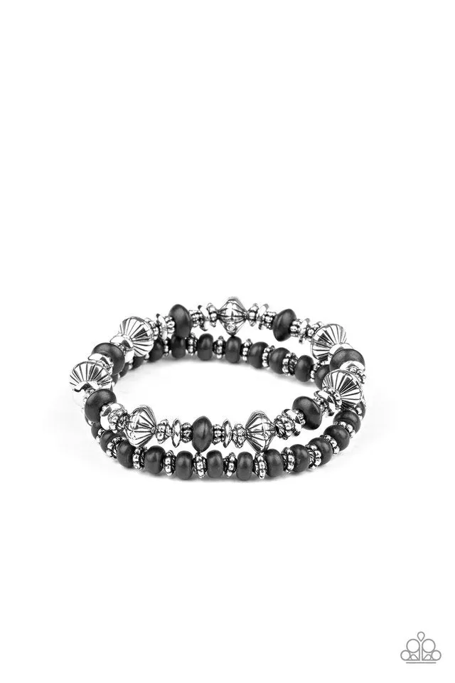 Paparazzi Bracelet ~ Cactus Quest - Black