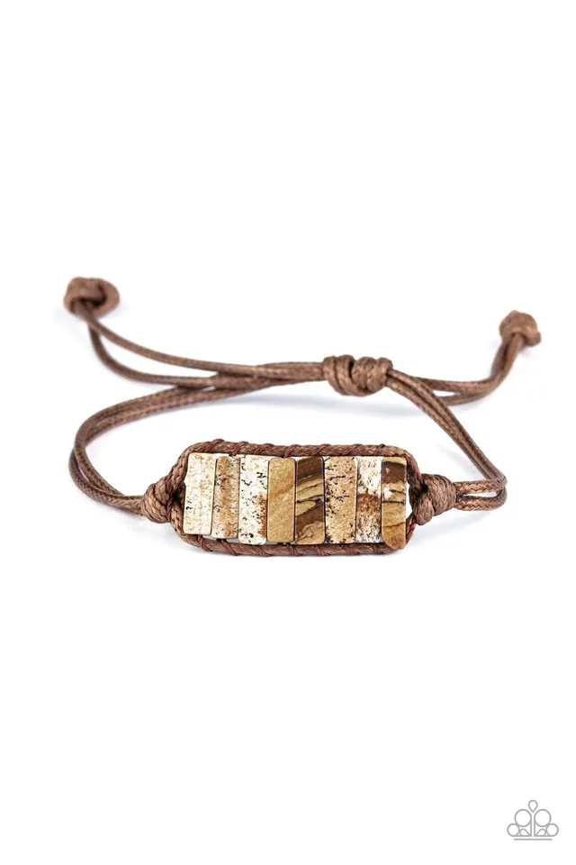 Paparazzi Bracelet ~ Canyon Warrior - Brown