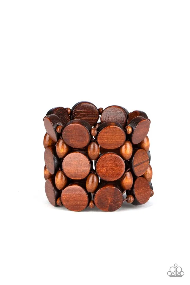 Paparazzi Bracelet ~ Cruising Coronado - Brown