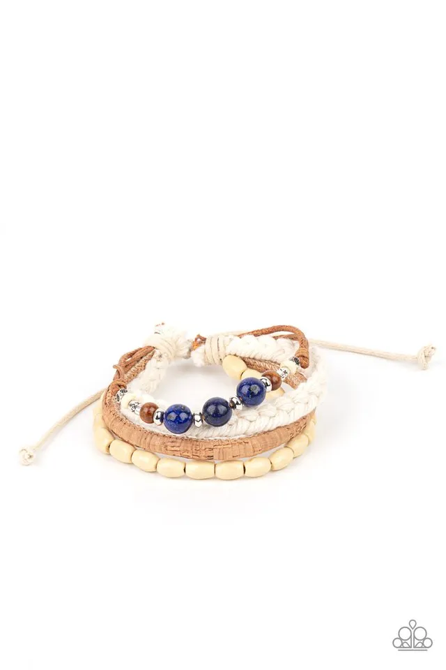 Paparazzi Bracelet ~ Natural-Born Navigator - Blue