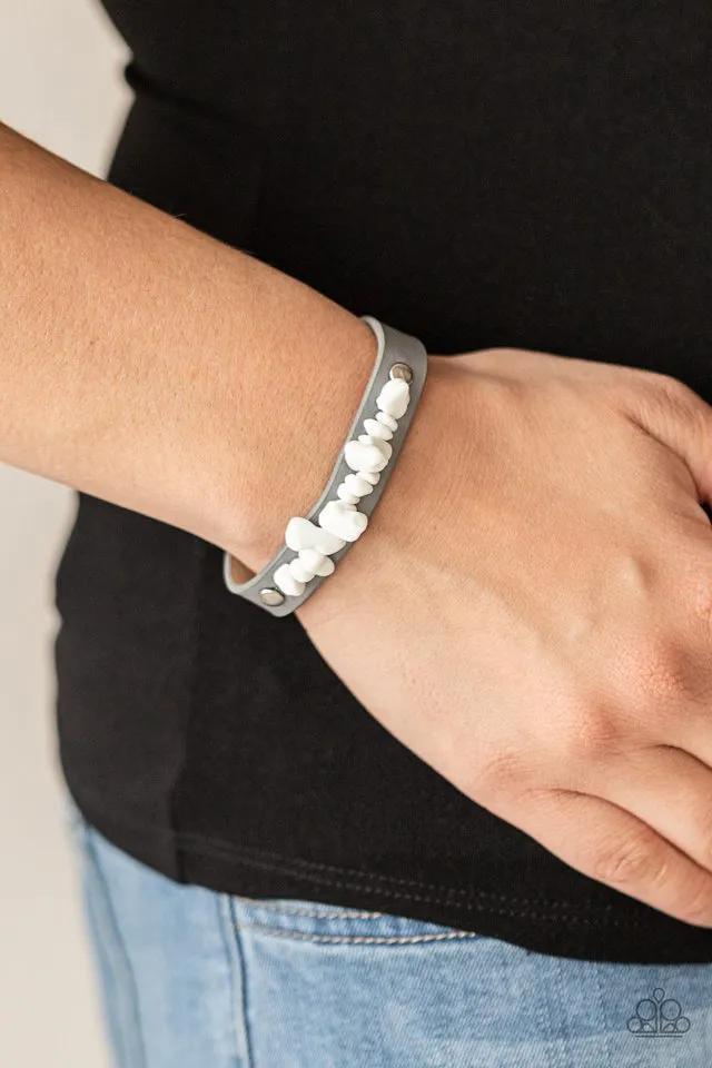 Paparazzi Bracelet ~ Pebble Paradise - Silver