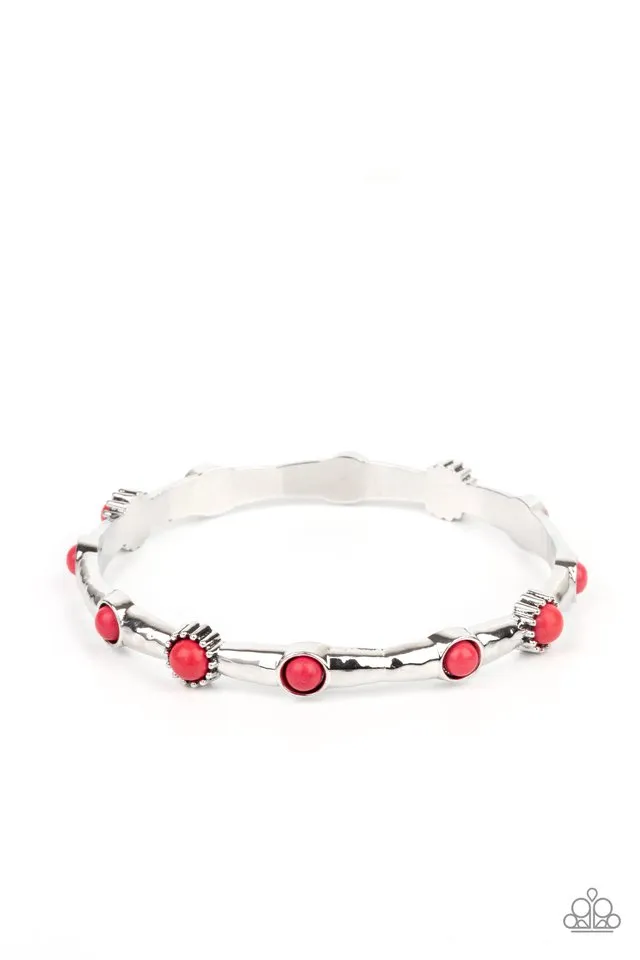 Paparazzi Bracelet ~ Rebel Sandstorm - Red