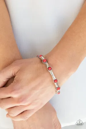 Paparazzi Bracelet ~ Rebel Sandstorm - Red