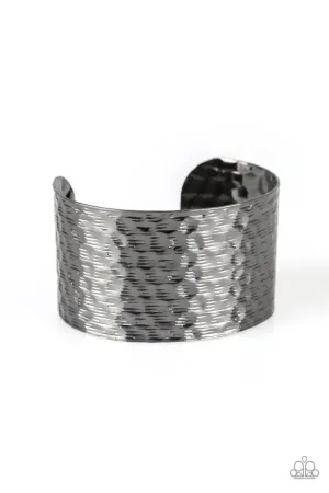 Paparazzi Bracelet ~ Simmering Shimmer - Black