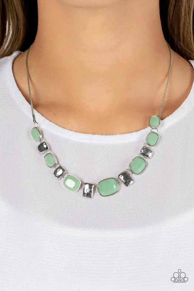 Paparazzi Necklace ~ Polished Parade - Green