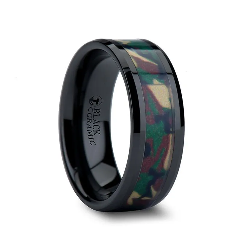 RANGER | Ceramic Ring Real Military Style Jungle Camo