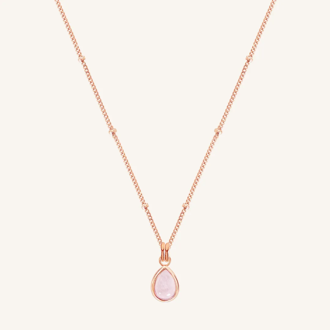 Rose Quartz Trove Charm Necklace