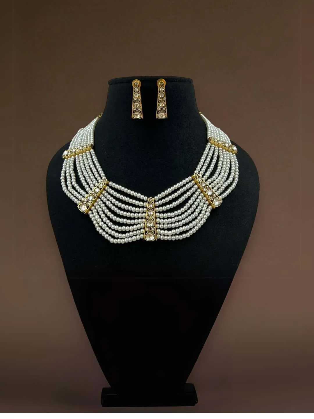 Sabyasachi Inspired Pearl Necklace With Earrings