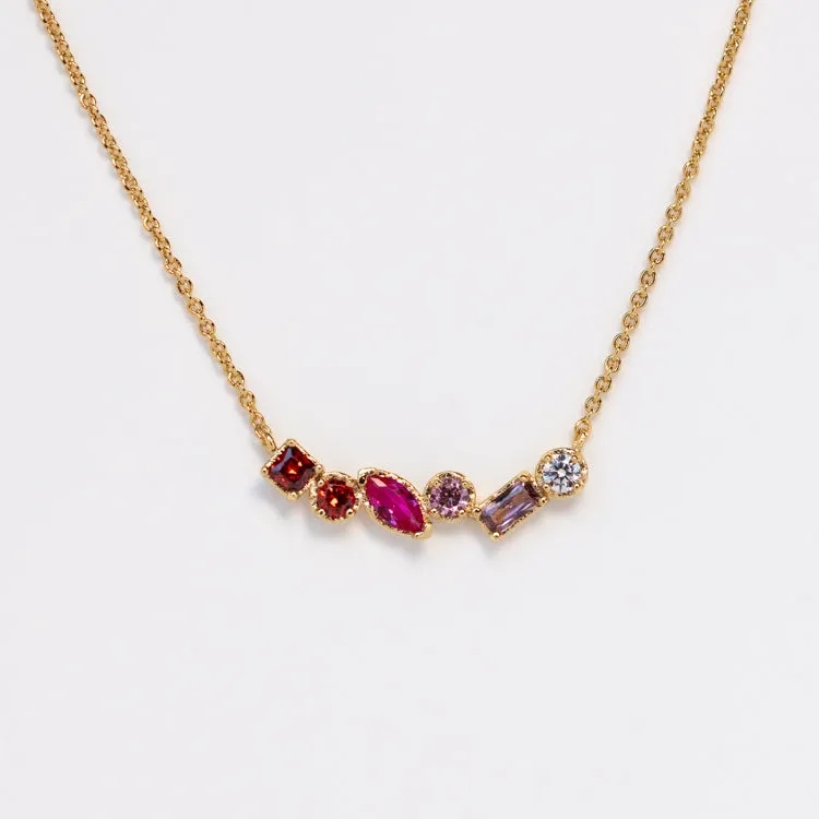 Shades of You Ombre Birthstone Necklace