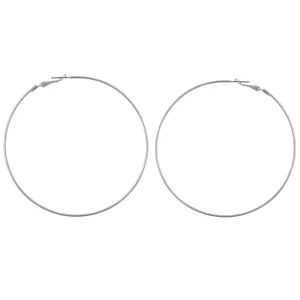 Silver Super Hoop Earrings