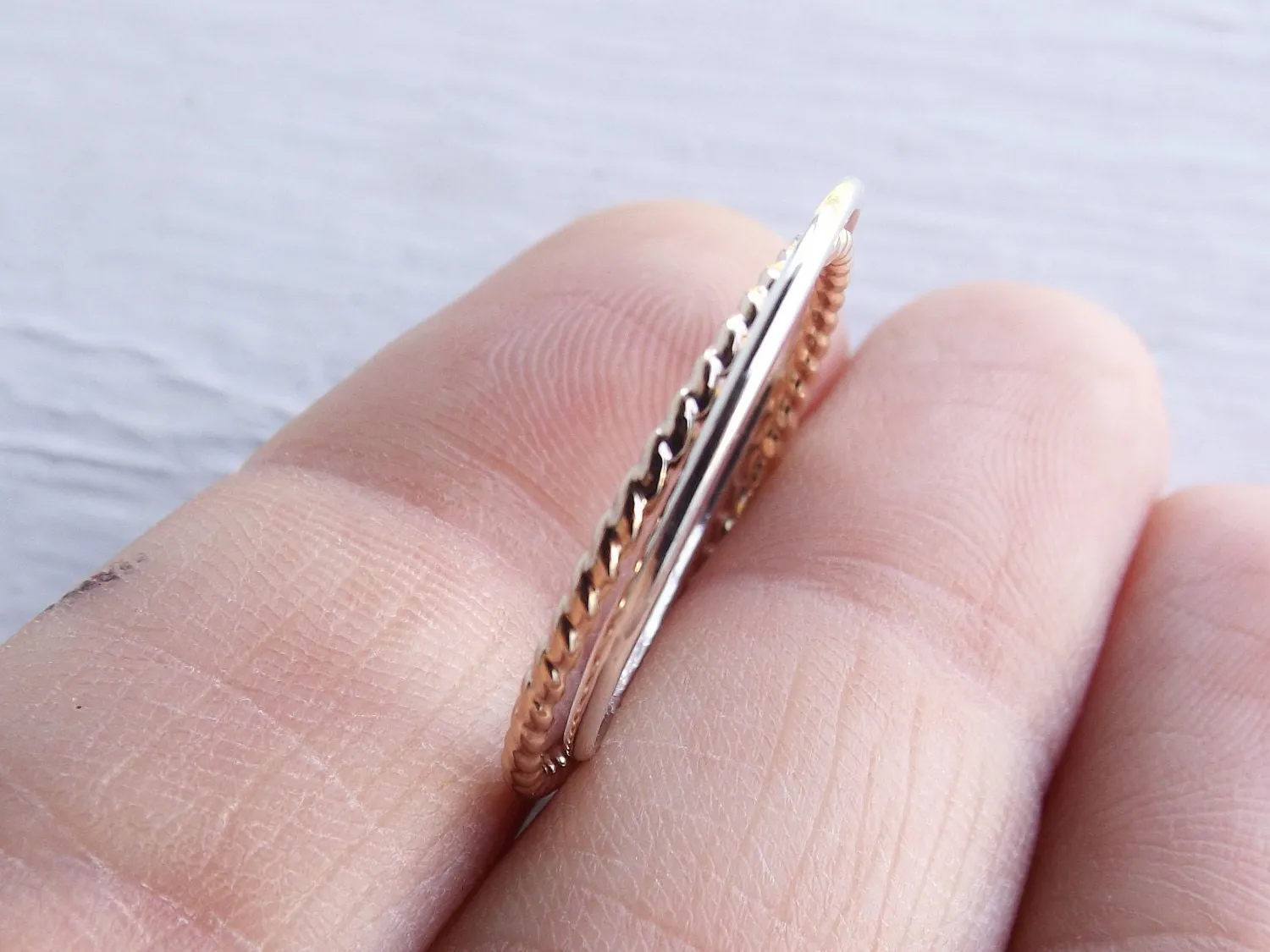 Simple Interlocking Rings,2 Interlocked bands,Stacking rings,Rolling rings,Rope Rings,Minimalist Rings,Unique Rings,Rings,Fidget Ring