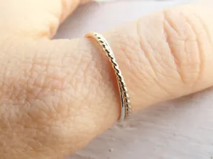 Simple Interlocking Rings,2 Interlocked bands,Stacking rings,Rolling rings,Rope Rings,Minimalist Rings,Unique Rings,Rings,Fidget Ring