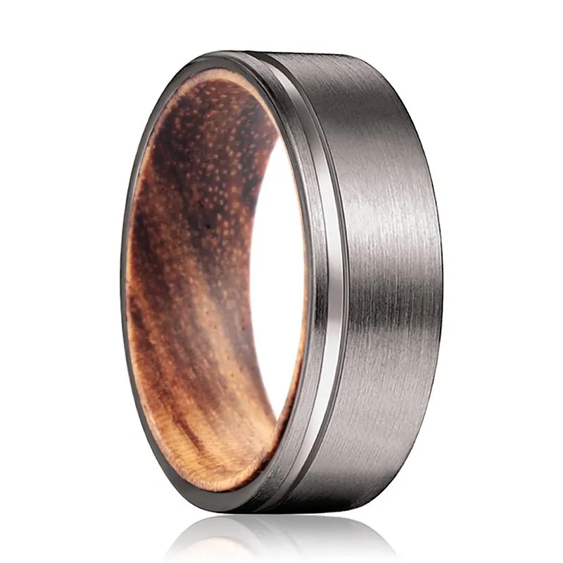 SPARKS | Zebra Wood, Gunmetal Tungsten Offset Groove