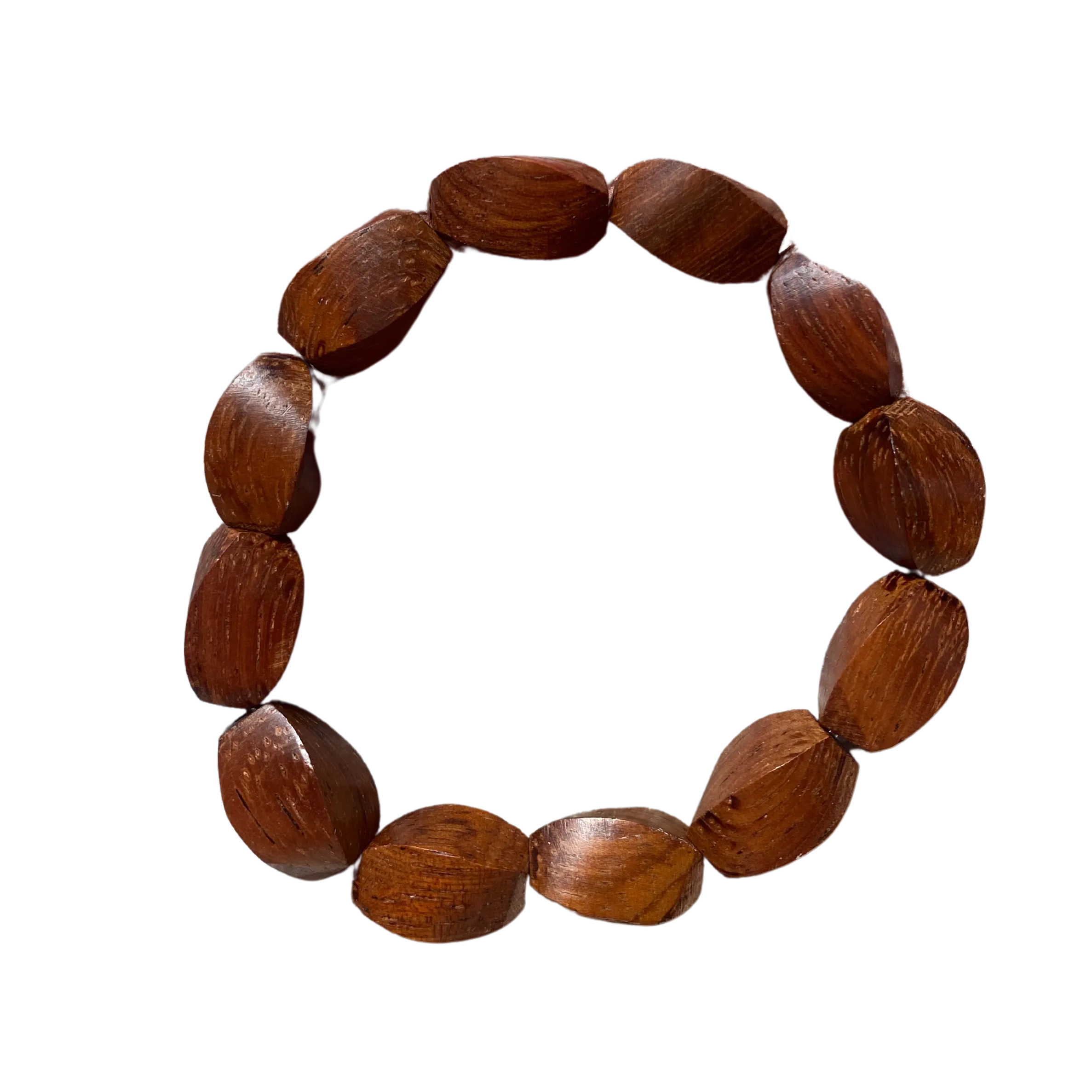 Tan Wood Twist Bracelet