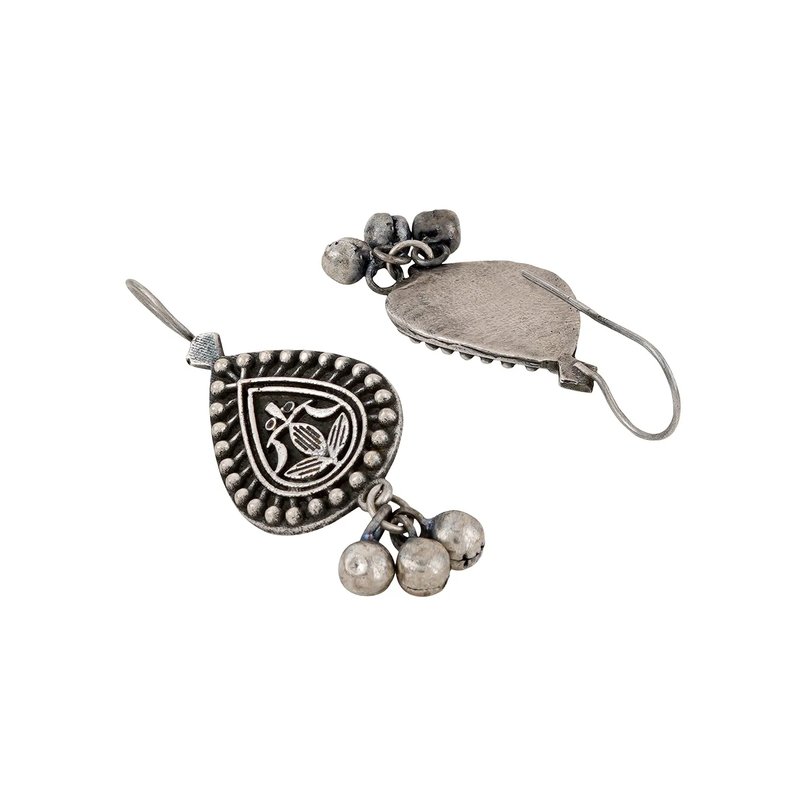 Teejh Annapurna Silver Oxidised Earrings