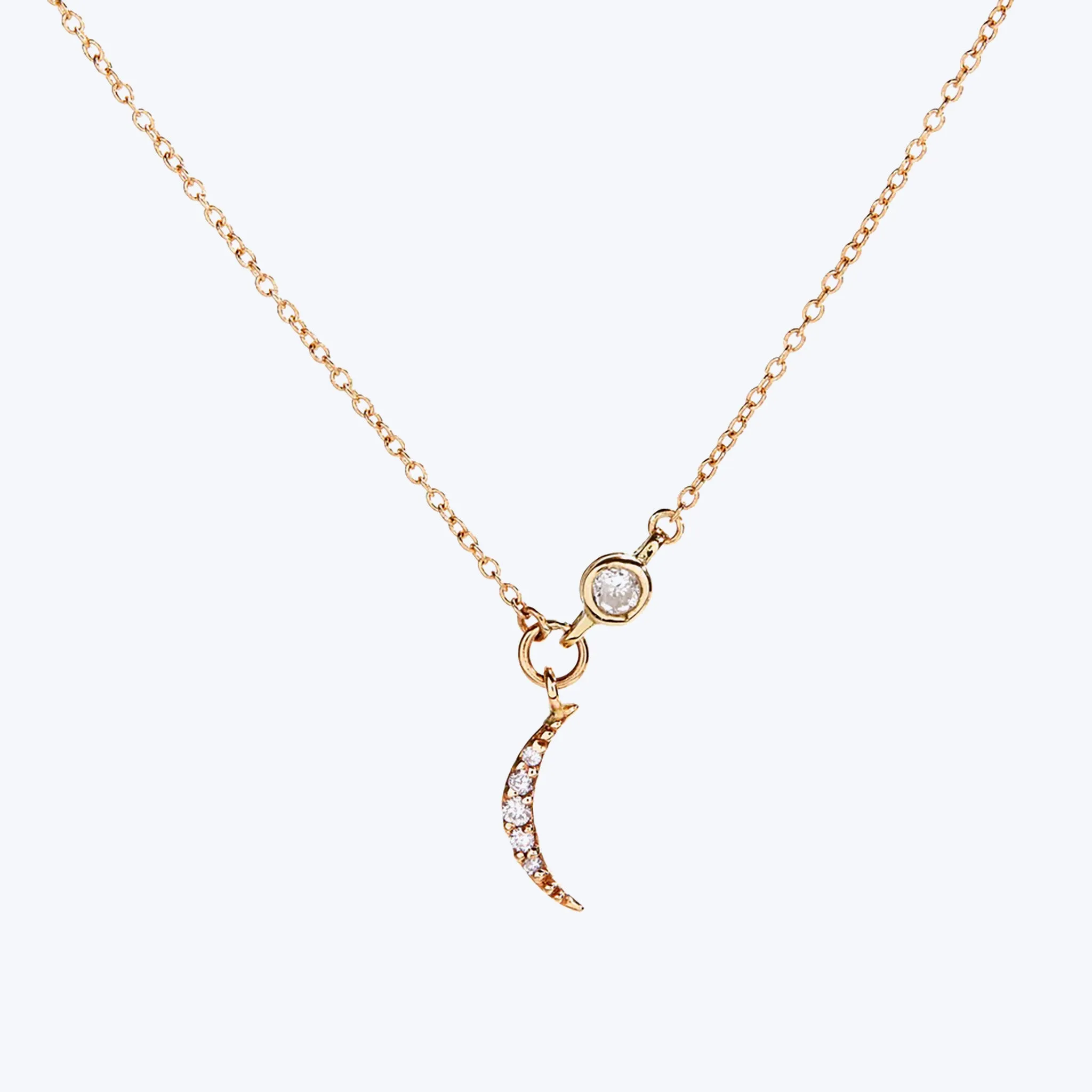 The Diamond Crescent Necklace