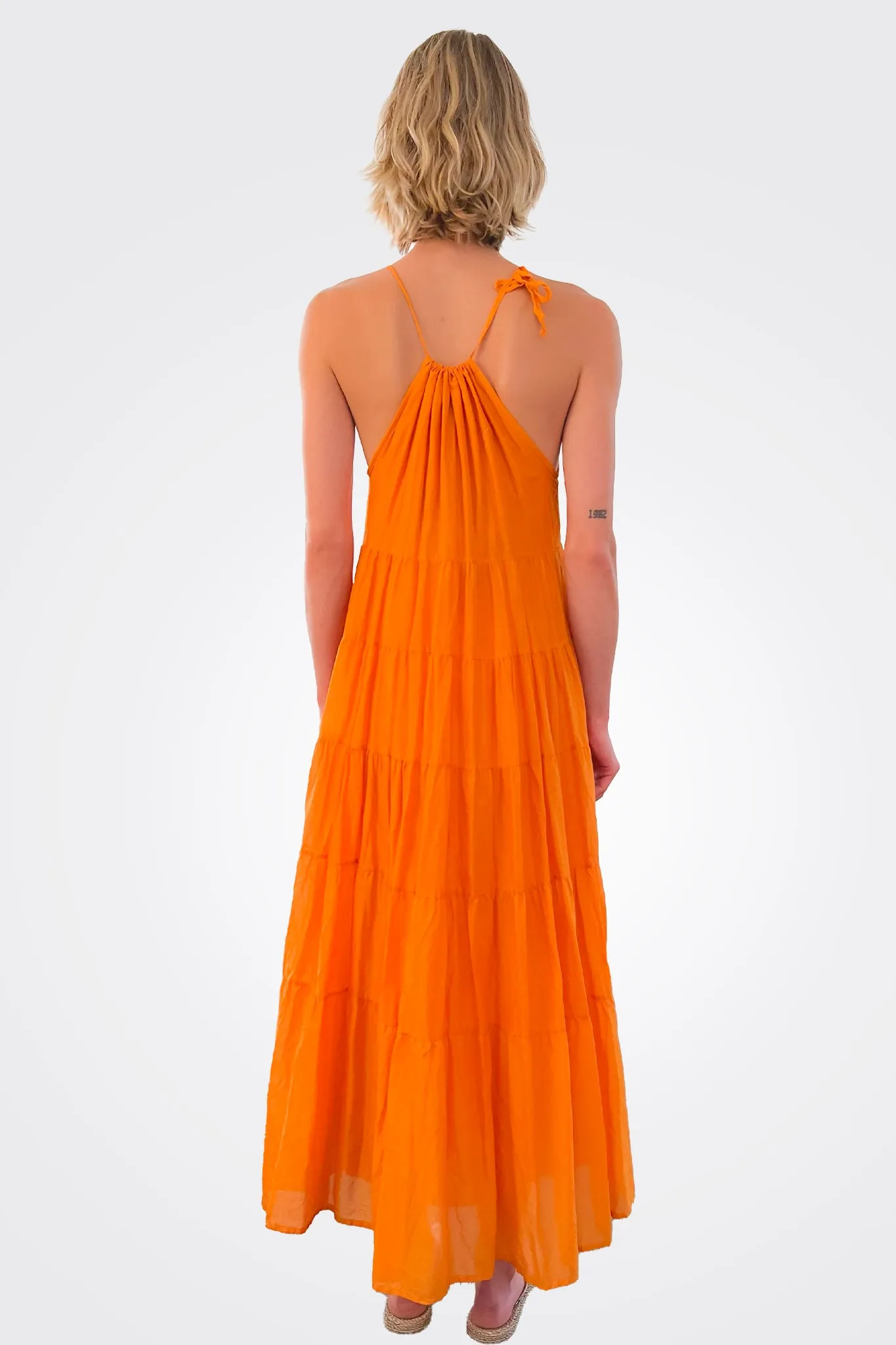 Tiered String Tank Dress - Mango