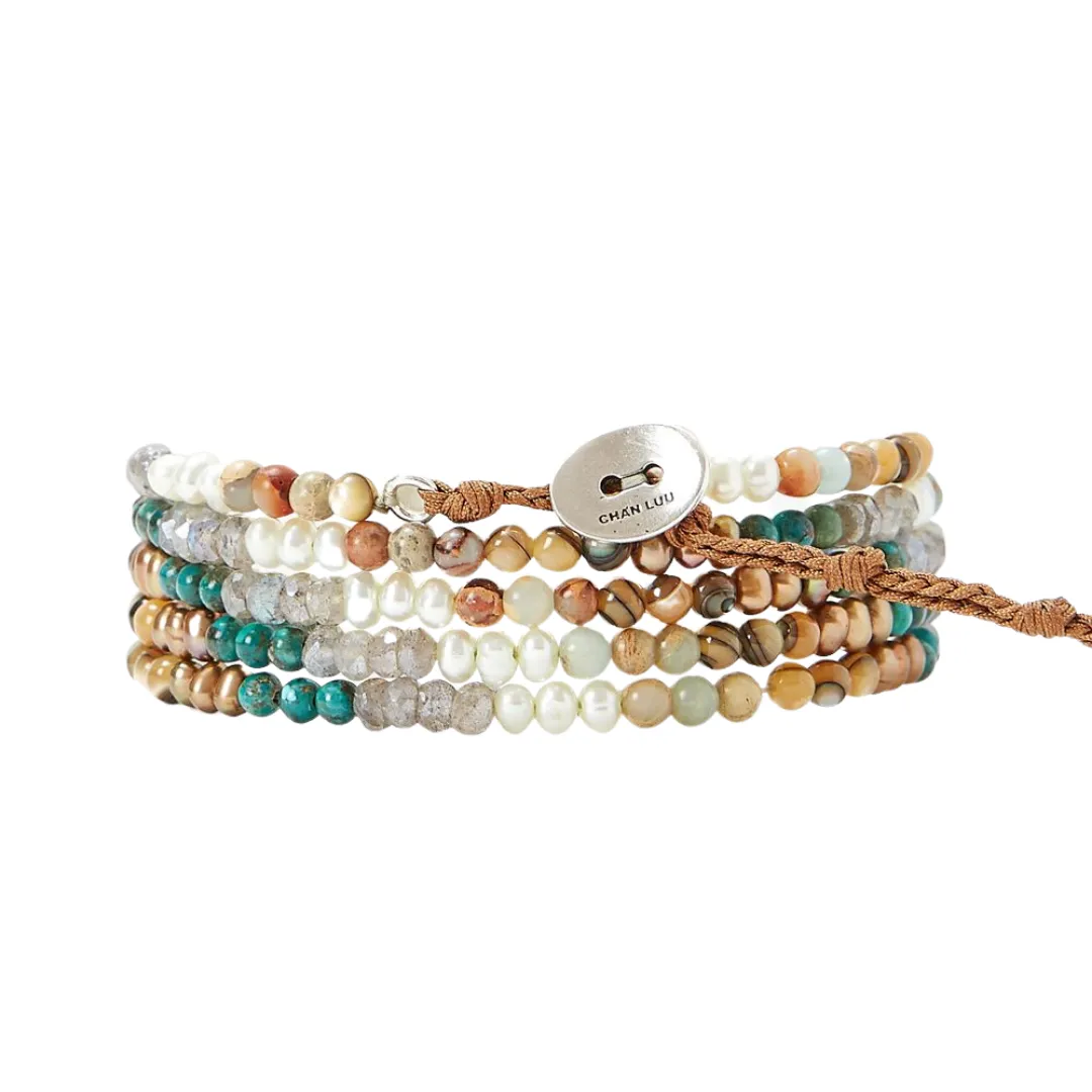 Turquoise Mix Wrap Bracelet