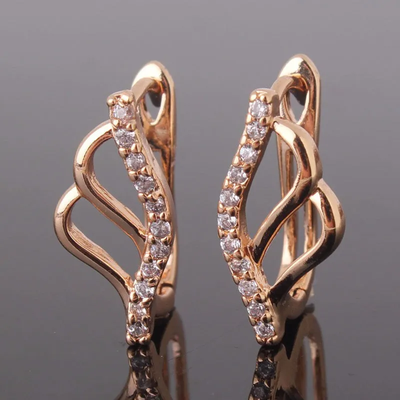 Unique Jewelry Earrings for Women Crystals Zirconia Horseshoe Huggie Hoop Earrings Hot Sale Brinco Bijoux Earings Ladies