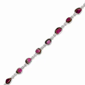 Watermelon Tourmaline Bracelet